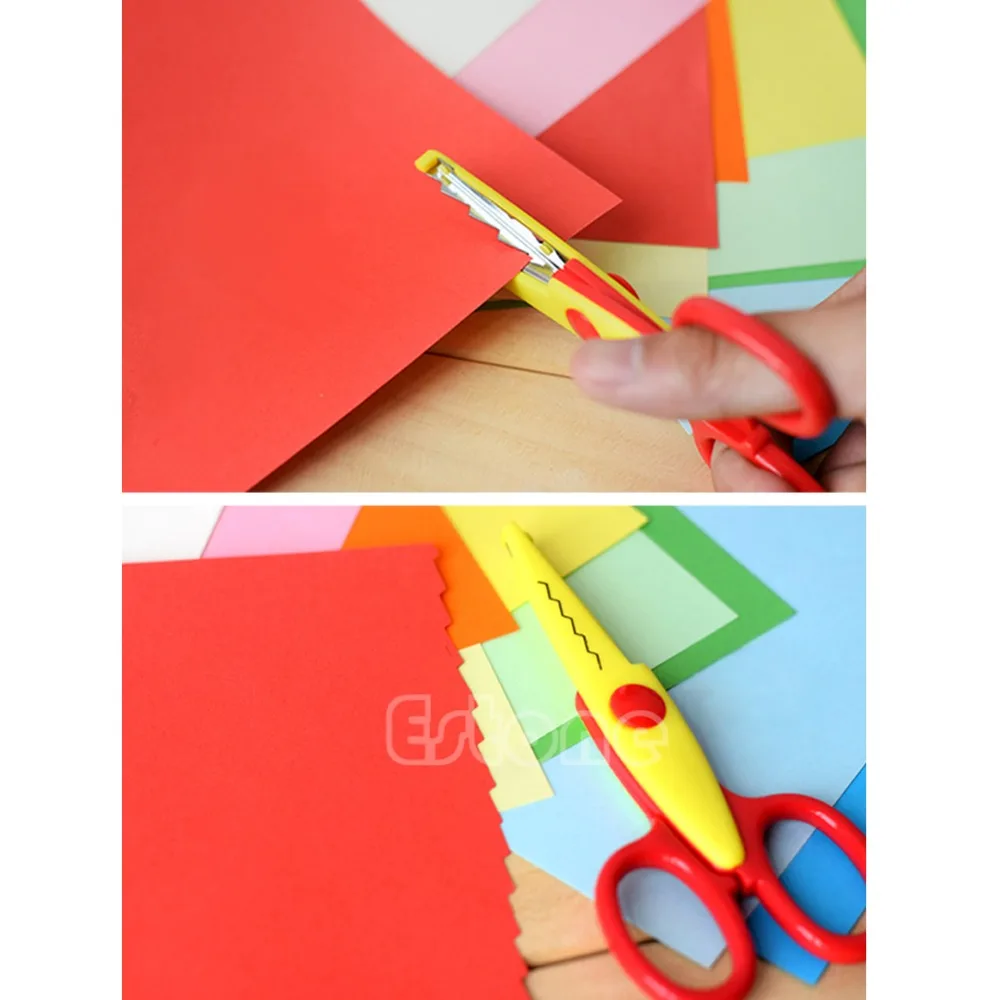 Случайные декоративные ножницы граница гребешок волнистые причудливые Pinking ножницы для бумаги DIY