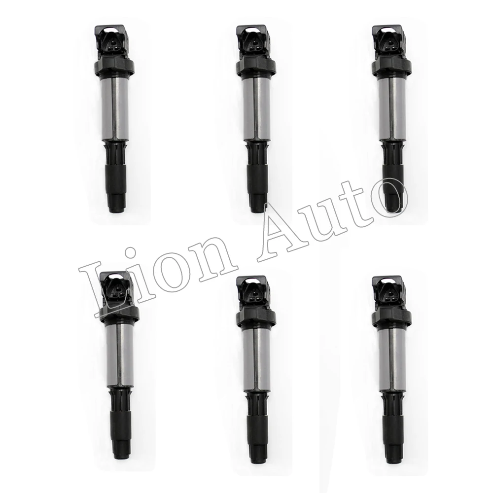 Set Of 6 Ignition Coil For Bmw e39 e46 e53 e60 e63 e66 e65 e70 x3 745
