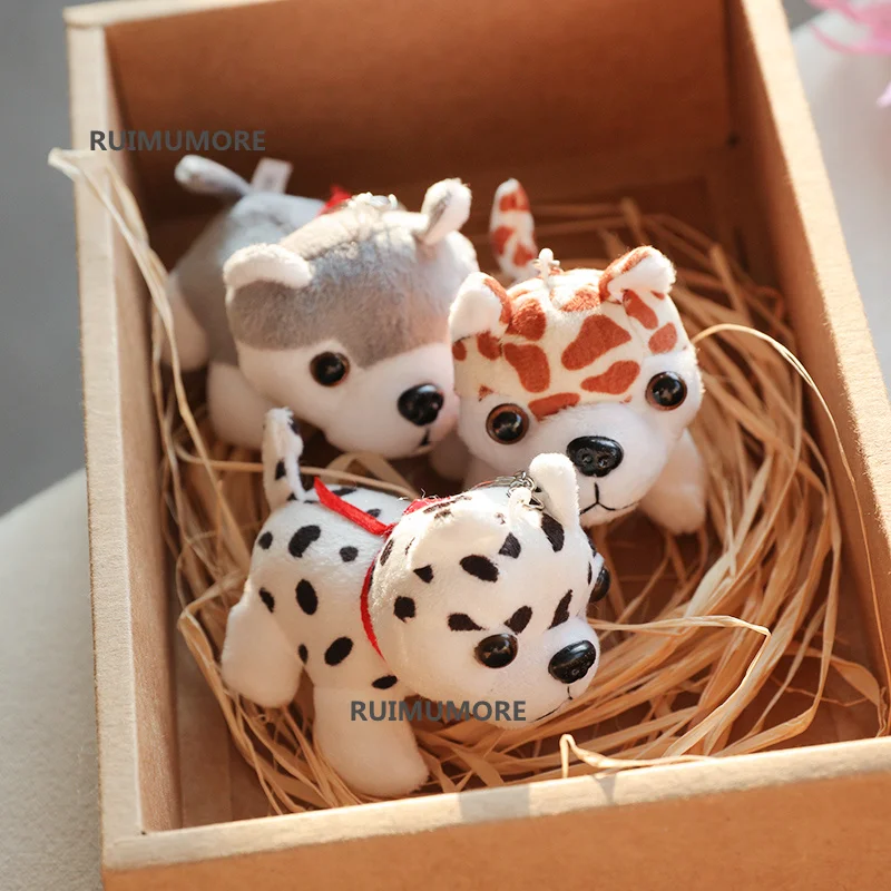 

Kawaii 3Colors , Husky Dog Plush Animal Toys , 8cm Doggie plush stuffed toys - small key chain plush toys dolls