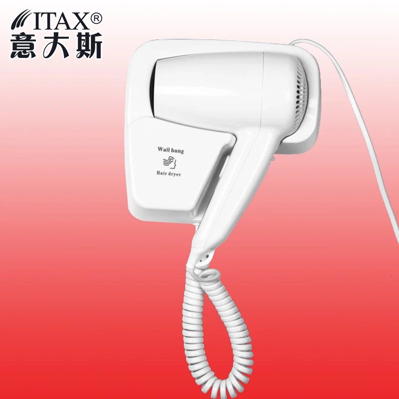 

Wall Mount Thermostatic Electric Hair Dryer Blower Hairdryer Home Hotel Bath Shower Room White DB-2101