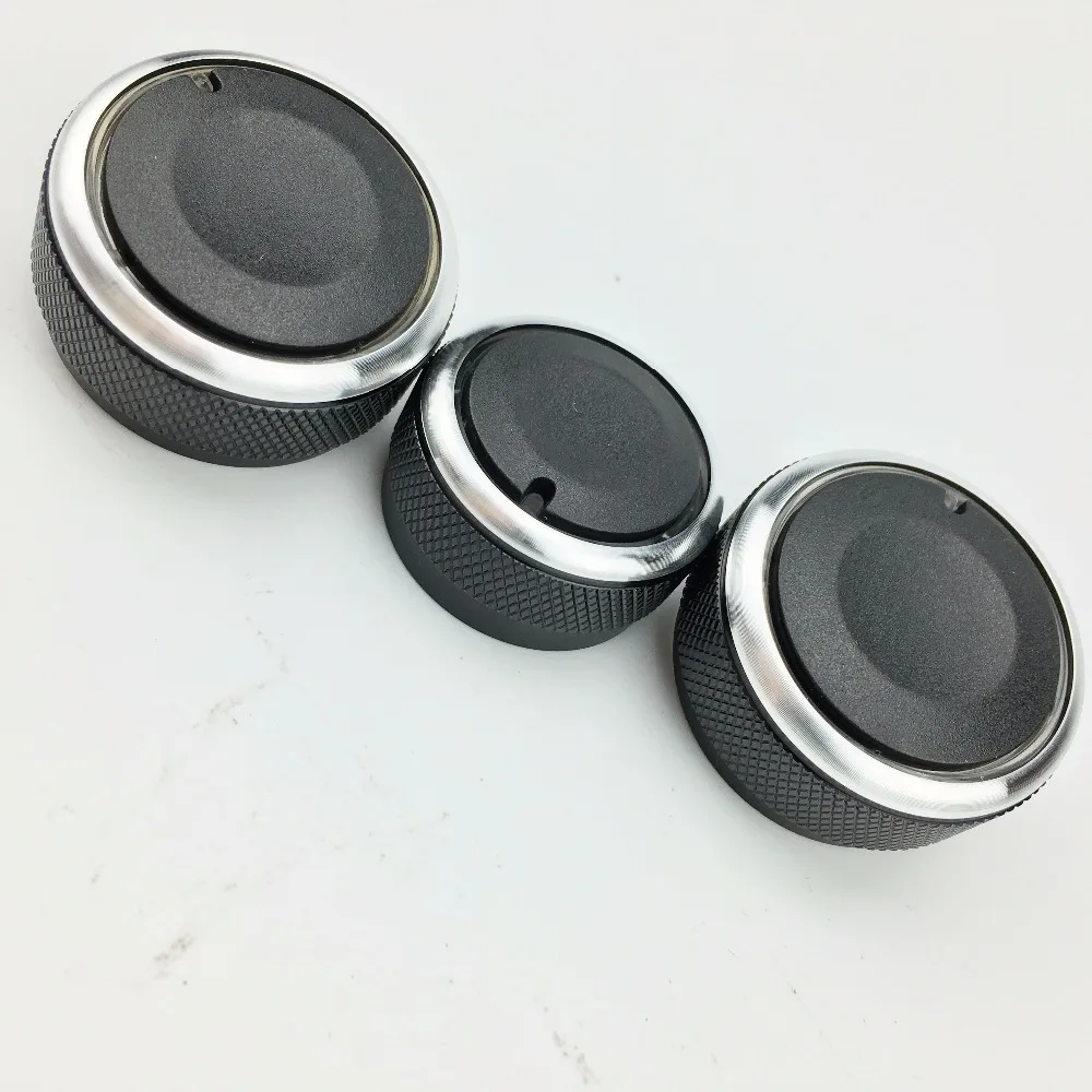 LARATH 3pcs/set Aluminum for Chevrolet Lova Aveo AC air condition knob