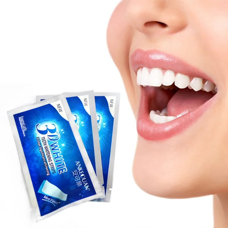 

3D Whitening Gel Strips Bright White Dental Treatment Teeth Whitening Strip 7 Pair Teeth Strips Dental Whitening Product
