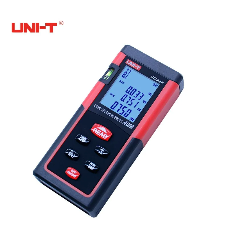

UNI-T UT390B+ Digital Laser Distance Meter Bubble Level Rangefinder Range Finder Tape Measure Area/Volume Laser Tape Measure