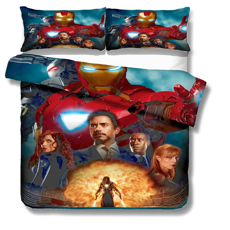 

3D print Bedding se Iron Man friends' presents/gifts Duvet cover set Home Textiles