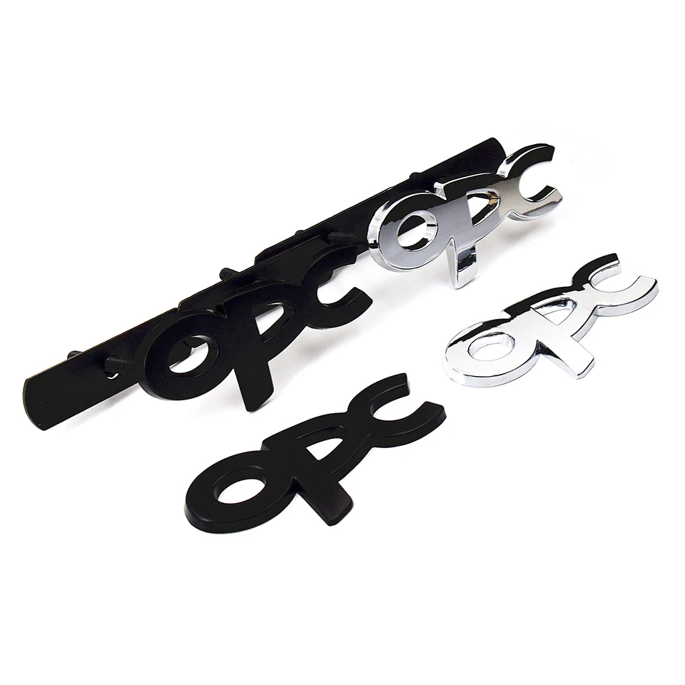 

OPC Metal Emblem Badge Car Stickers Styling Front Grille For Opel Mokka Corsa Meriva Zafira Astra J H G Vectra Antara insignia