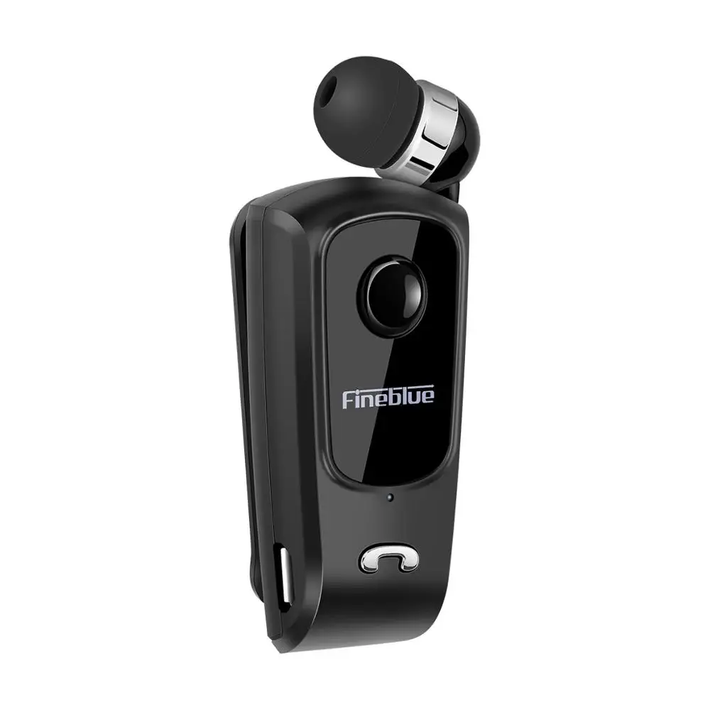 FineBlue F920 беспроводной Auriculares драйвер Bluetooth Телескопический Тип бизнес гарнитура звонки напоминают вибрацию износ клип спорт UM - Цвет: Черный