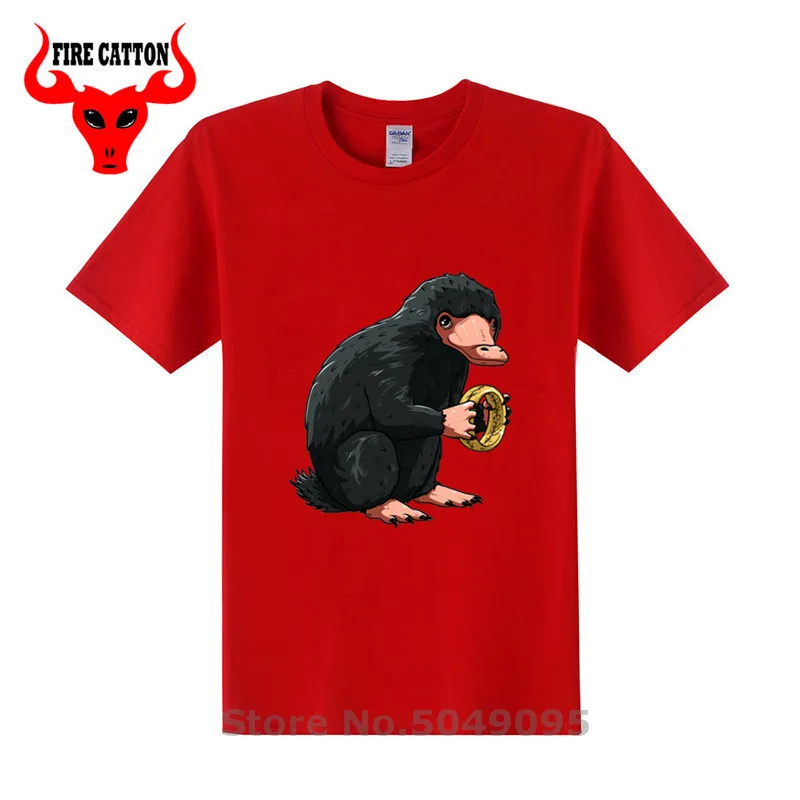 

Kawaii Harry Fantastic Beasts T shirt boys Where to Find Them Potter T-shirt Cute Niffler Ring tee shirt Teenage youth Tops Tees