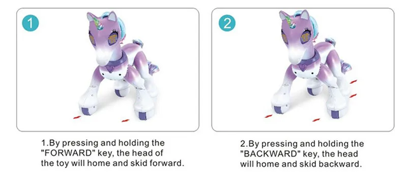 Electric Smart Horse Unicorn Toy for Children Remote Control Children's New Robot Touch Induction Electronic Pet Educational Toy