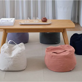

Plain Color Round Tatami Cushion Round Chair Floor Seat Mat EPS Filler Bay Window Home Decoration Cushion