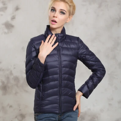 Fitaylor, весна-осень, женские короткие дизайнерские куртки, тонкое повседневное Ультра тонкое пальто, пуховик на утином пуху, 90%, куртка Inverno Jaqueta Feminina - Цвет: 7