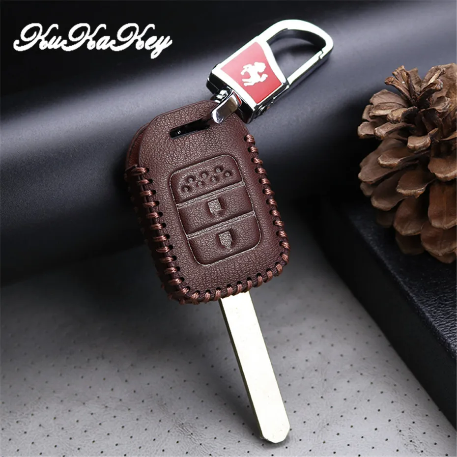 2018 For Honda Key Case Leather Car Key Holder Cover For Honda Fit CRV