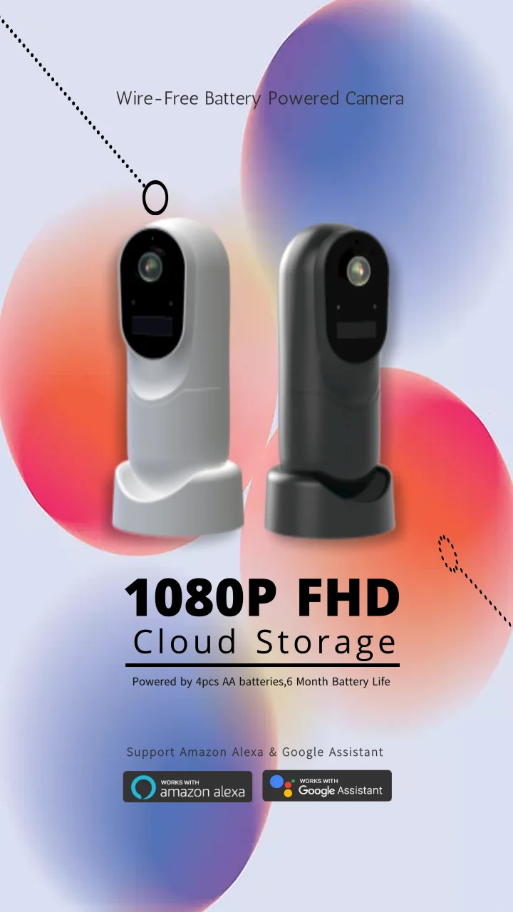 1080P HD WIFI Video IP Camera Support Amazon Alexa & Google Assistant Voice Control Free P2P Cloud Service to Push Alarm via APP_8