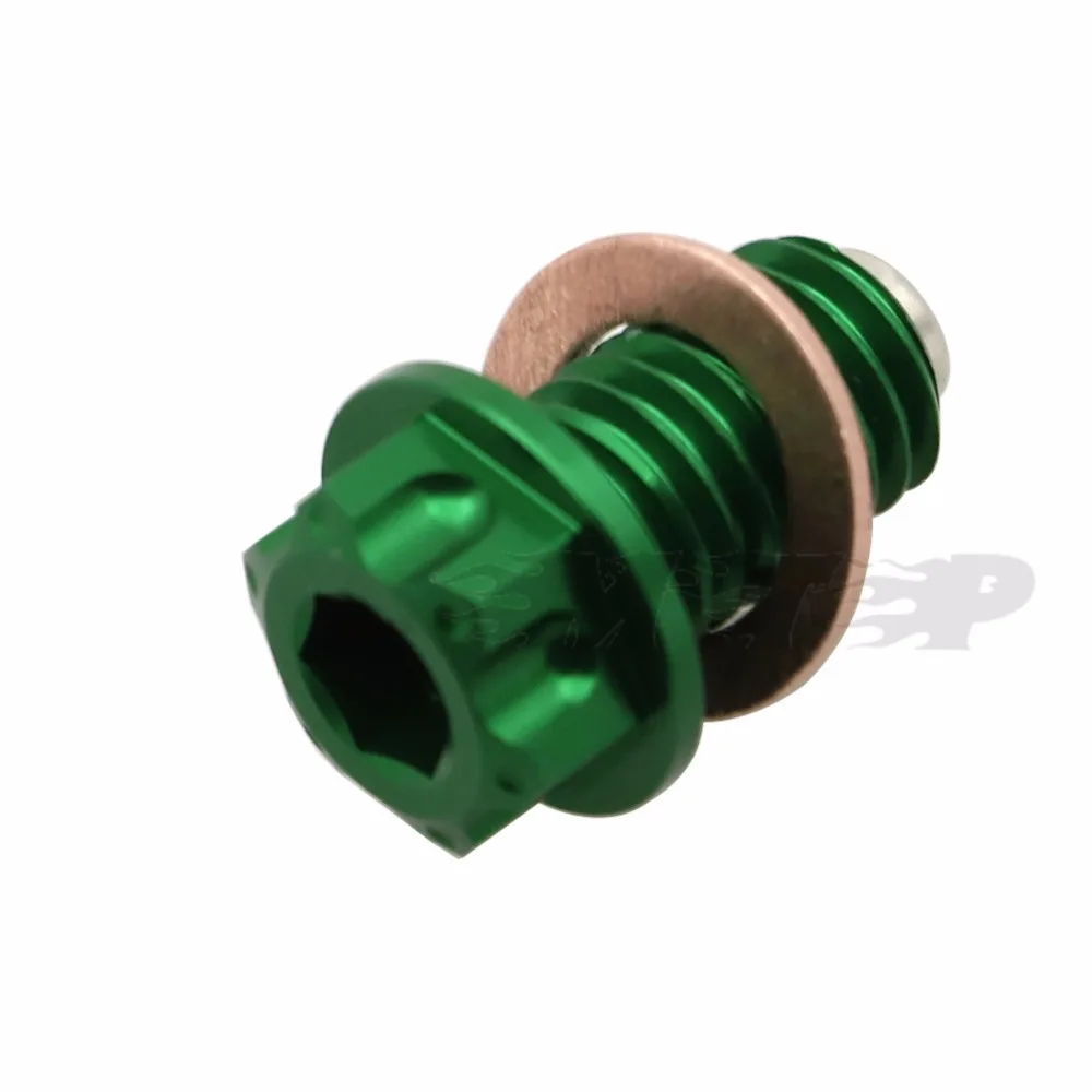 CNC Billet Oil Drain Plug Bolt Screw For Kawasaki KX65 KX85
