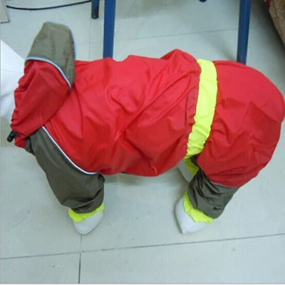 Светоотражающие Водонепроницаемый ткань Pet Повседневное щенок кошка собака одежда с лацканами одноцветное Уютная куртка - Цвет: Красный