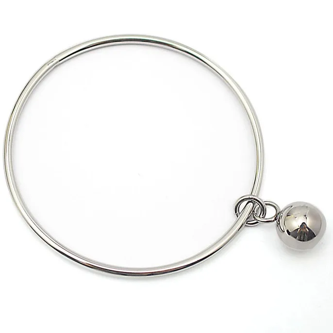 Charm Rings Jewelry with Sphere Round Pendant Personality Unique Punk party Disco Stainless Steel Metal Ball Ring for Women