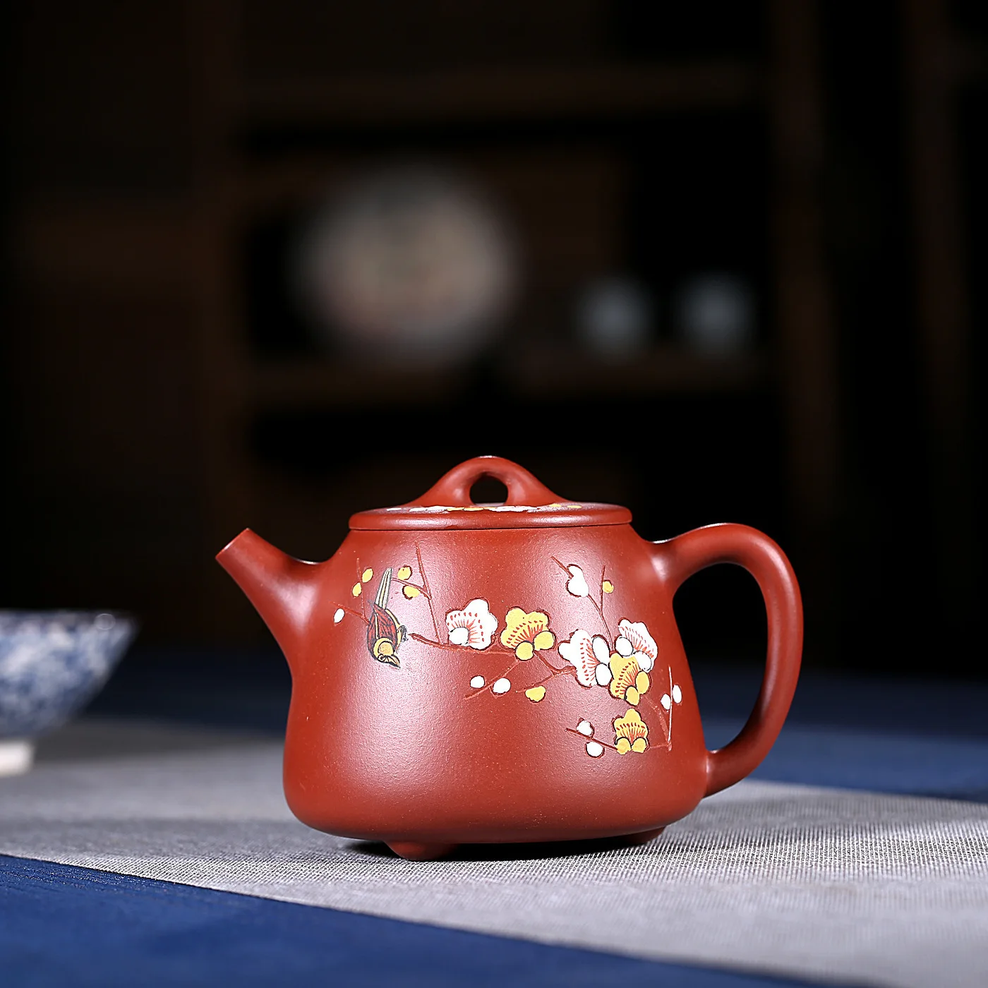 

Teapot Xi Mei High Stone Drum Bright Red Robe Famous Wu Jian Strong Teapot Kung Fu Tea Have Infusion Of Tea Kettle Wholesale