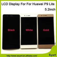 High Quality White Gold Black Color 5.2” LCD Display + Touch Screen Digitizer Assembly Without Frame For Huawei P9 lite lcd