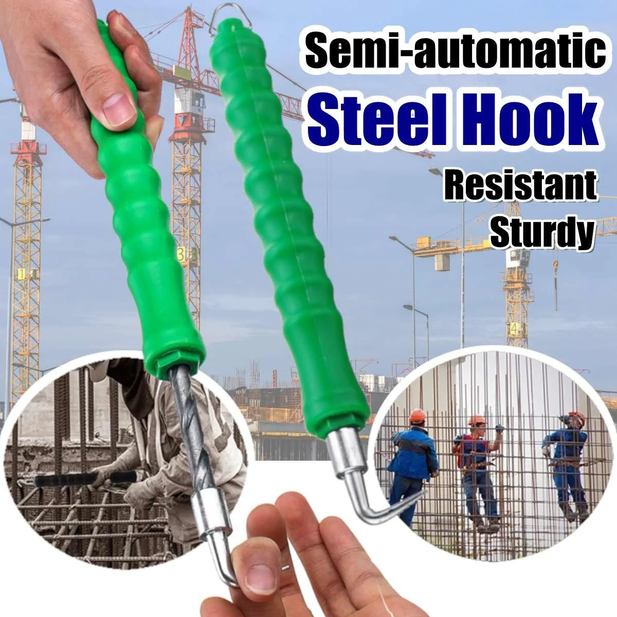

Semi-automatic Steel Hook Straight Pull Wire Hook Steel Bar Tie Hook Construction Site Winding Tool