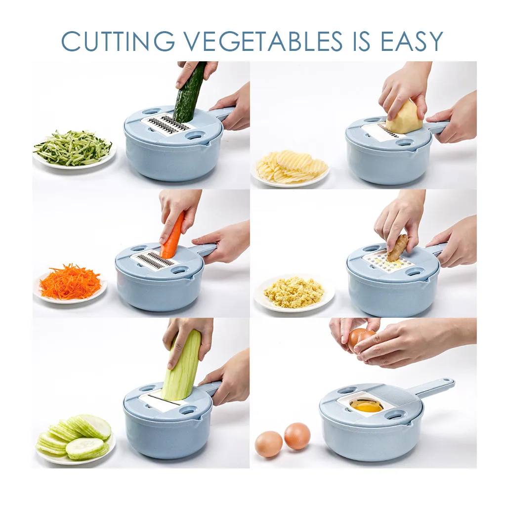 

Wheat Straw Multi-Function Cutting Device Kitchen Cutting Machine Cheese Grater High Quality Vegetable Choppers