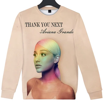 

3D Ariana Grande Streetwear Hoodies Women/Men O-Neck Long Sleeves Cotton Harajuku Print Ariana Grande Sweatshirt Spring Hoody