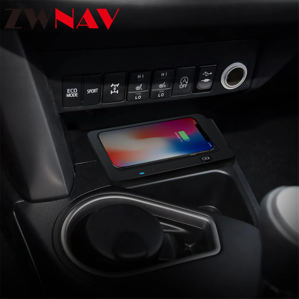 

QI car wireless charger For Toyota RAV4 2016-2019 Intelligent Infrared Fast Wireless Charging Car Phone Holder for iphone/Samsun