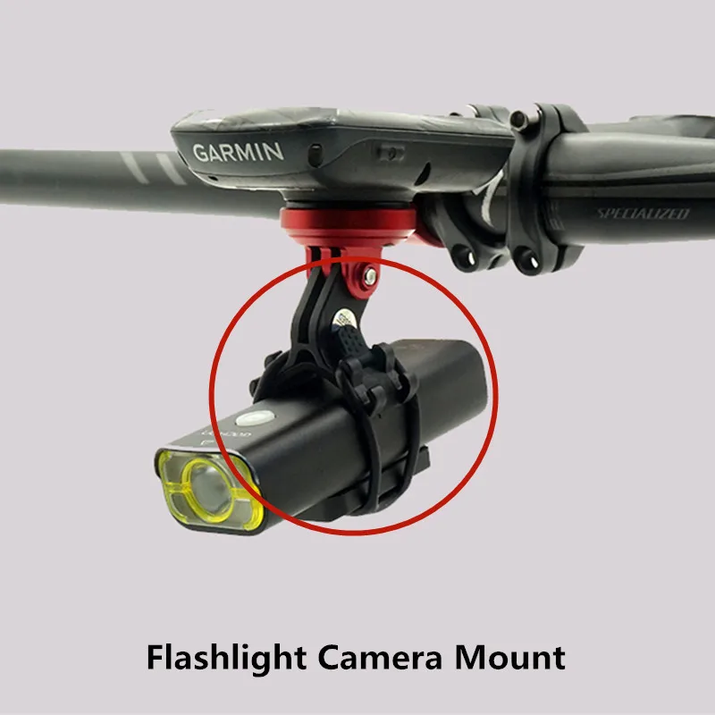 Велосипедный светильник, держатель для вспышки, светильник, кронштейн для крепления лампы, применяется к Garmin Bryton Cateye, компьютерное крепление с адаптером для камеры, запчасти для велосипеда