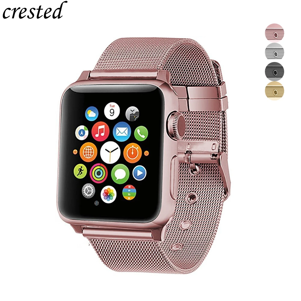 Ремешок для спортивных часов apple watch 4/3/2/1 лентой тонкая Нержавеющая сталь линии