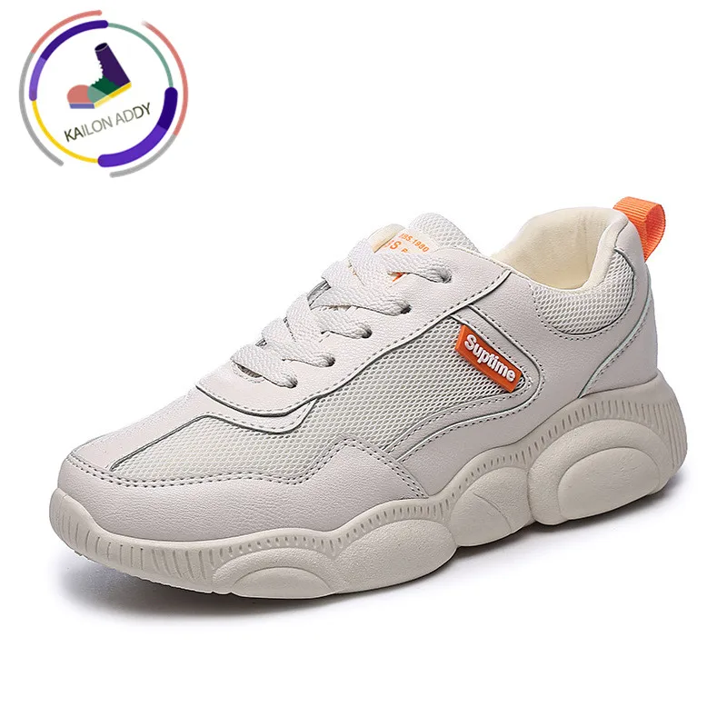 

KAILON ADDY Bear Spring Autumn Sports Shoes 2019 New Casual Shoes Ladies Students White Shoes Fashion Women's Shoes