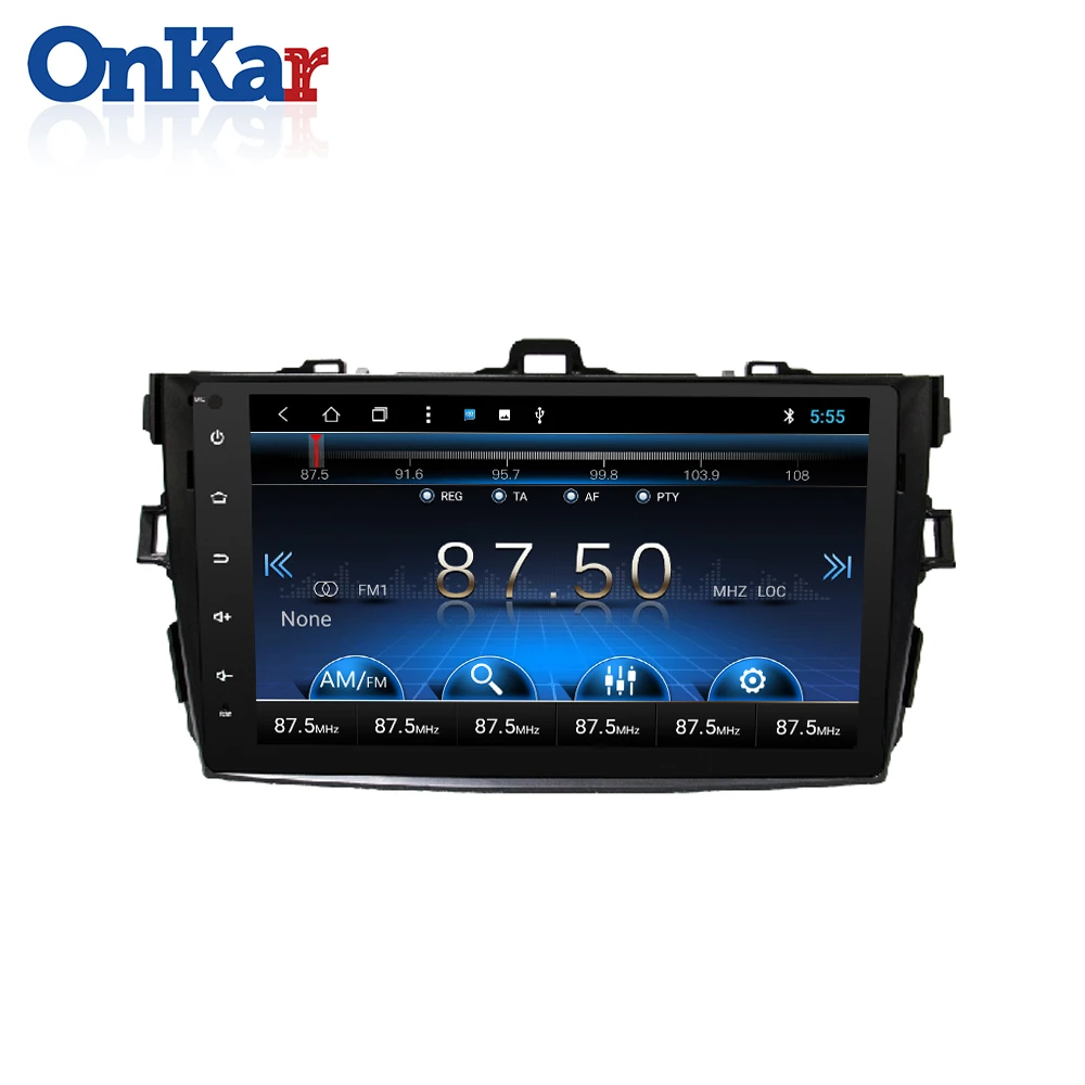 ONKAR 2 din Android для Toyota Corolla 2008 автомобильное радио GPS навигация камера заднего вида TPMS