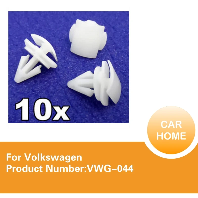 10x For VW Trim Clips Plastic clips for Lower Door Covers, Strips