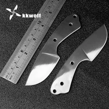 KKWOLF Diy ножи заготовки японский 440 Мини Открытый Портативный выживания карманный охотничий нож из нержавеющей стали лезвия заготовки утилита