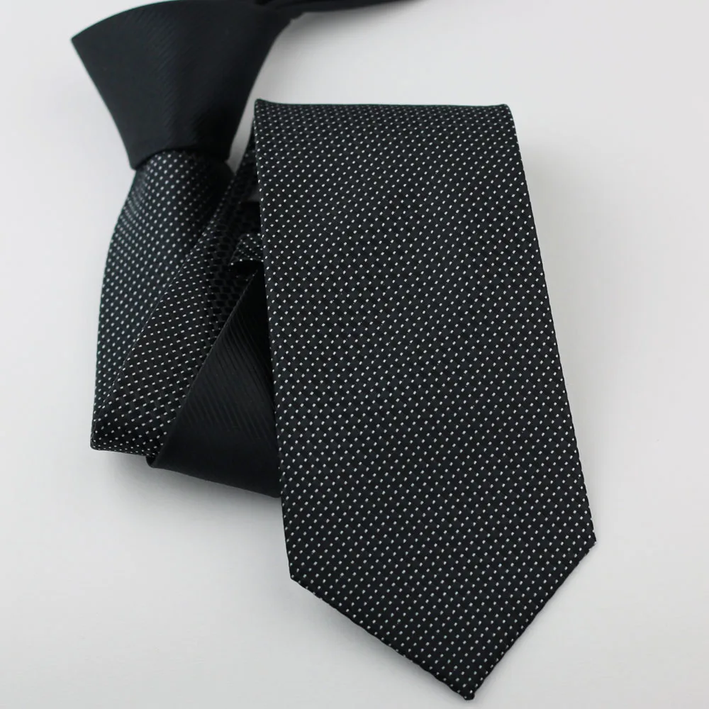 Coachella Галстуки Черный Узел контрастный черный пледы с белыми точками микрофибры галстук Формальное Галстук 8.5 см