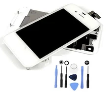High Quality LCD and Front Glass & Touch Panel Digitizer Assembly & Back Cover Conversion Kits For iPhone 4s White or Black
