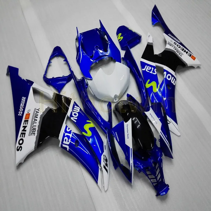 Пользовательские ABS обтекатель наборы для Yamaha YZFR6 2008 2009 2010 2011 2012 2013 обтекатель YZF-R6 08-16 Цвет синий, черный; Большие размеры 34–43 M2