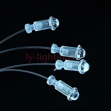 Для оптического волокна светильник конец чашки пластиковые шапки фитинги подходит для 0,5 мм до 3 мм волоконно-оптических кабелей x150pcs