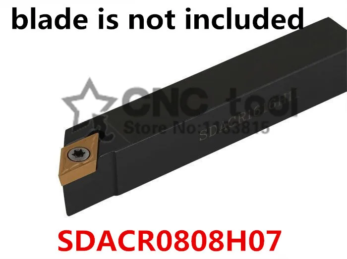 

SDACR0808H07 8*8mm Metal Lathe Cutting Tools Lathe CNC Machine Turning Tools External Turning Tool Holder S-Type SDACR