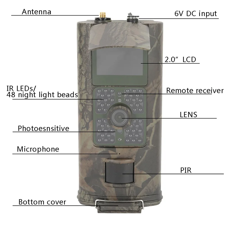 HC-700G Trail Wild Night Vision Infrared Hunting Camera Cam 3G GPRS MMS SMS 120 Degrees Cameras Trap (7)