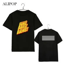 ALIPOP KPOP BIGBANG BANG GD Shirt Album Shirts K-POP Casual Cotton Clothes Tshirt T Shirt Short Sleeve Tops T-shirt DX209