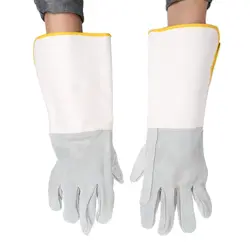 Сварочные перчатки термостойкие огнестойкие кожаные Tig сварщиков рукавицы безопасности Рабочая