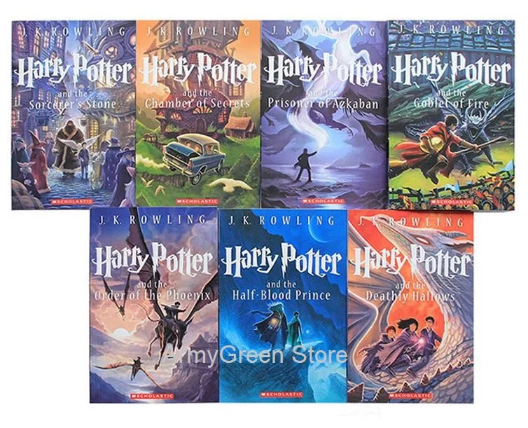 

7 Books Set Collection Series 2013 Edition, 15th anniversary Commemorative Edition Kids Fiction Novel English Book , Kids Gift