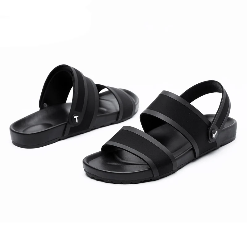 Sapatos deslizamento Preto Black Da Tamanho Do Verão Ds8801 De Casuais Moda Chinelos Não Macios 44 Nova Confortáveis Borracha Dos Praia Sandálias Sola 2018 Homens 38 azwSqz