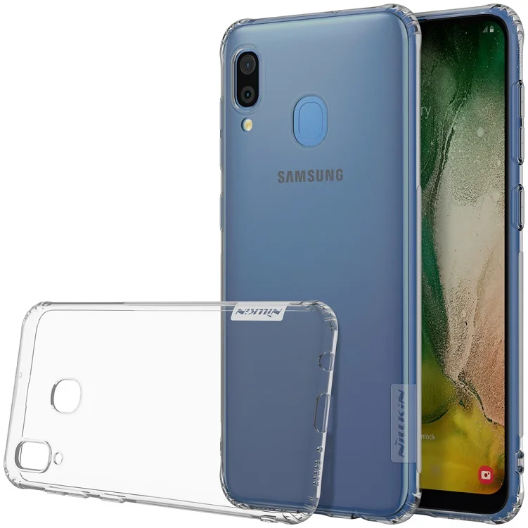 Для samsung Galaxy A30 чехол Nillkin натуральный прозрачный мягкий кремний TPU Защитный чехол для samsung A50 чехол 6,4'' - Цвет: Grey