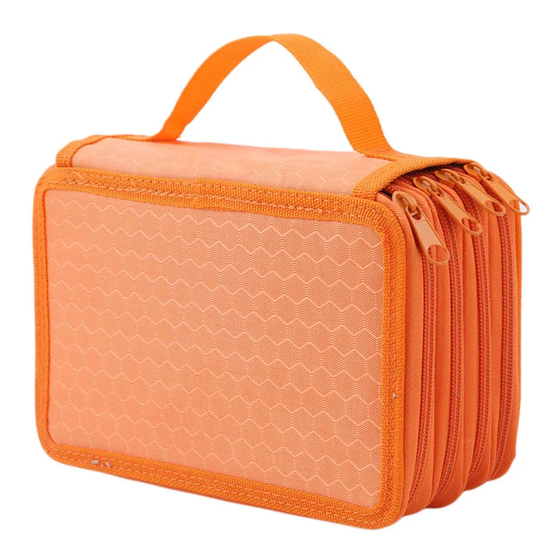 

72 Holes 4 Layers Handy PU Leather Storage Case School Supplies Large Capacity Pencil Bag For Student Gift Art Supplies 992826