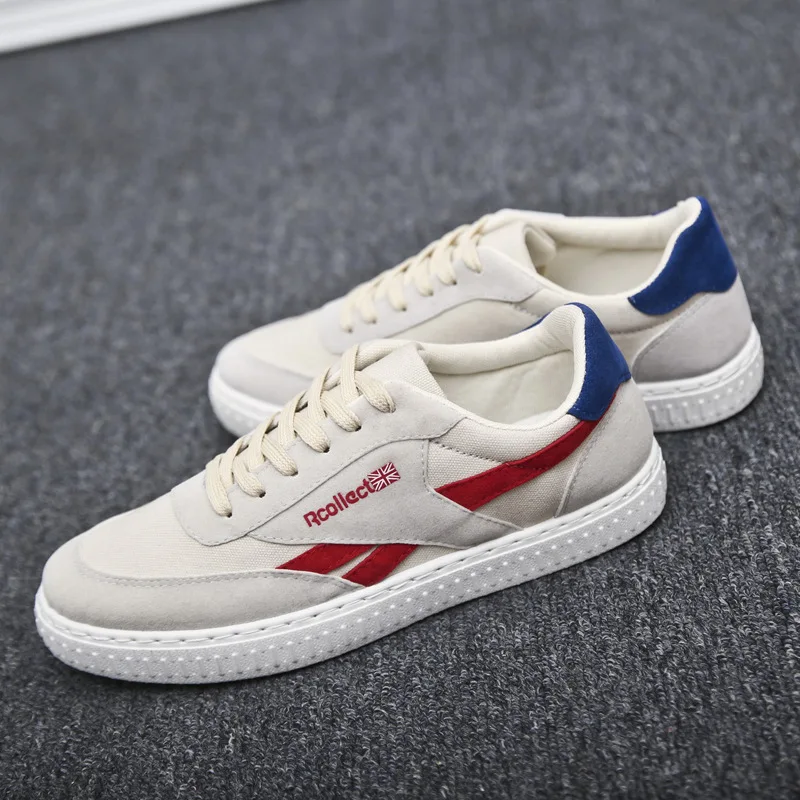

ZHENZHOU free shipping 2018 Men's shoes summer breathable casual shoes wild low cut skate shoes students lace shoes