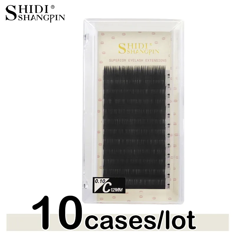 

10pcs/lot 8~13mm B/C/D Curl Volume Eyelash Extension Professional Individual Eyelashes Natural Long Mink Eyelashes Makeup Lashes