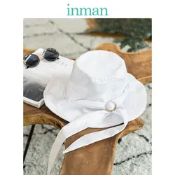 Инман 2019 Весна новое поступление Элегантная Леди небольшой обод стиль шляпа дышащий дизайн галстук-бабочка женский Защита от Солнца шапки