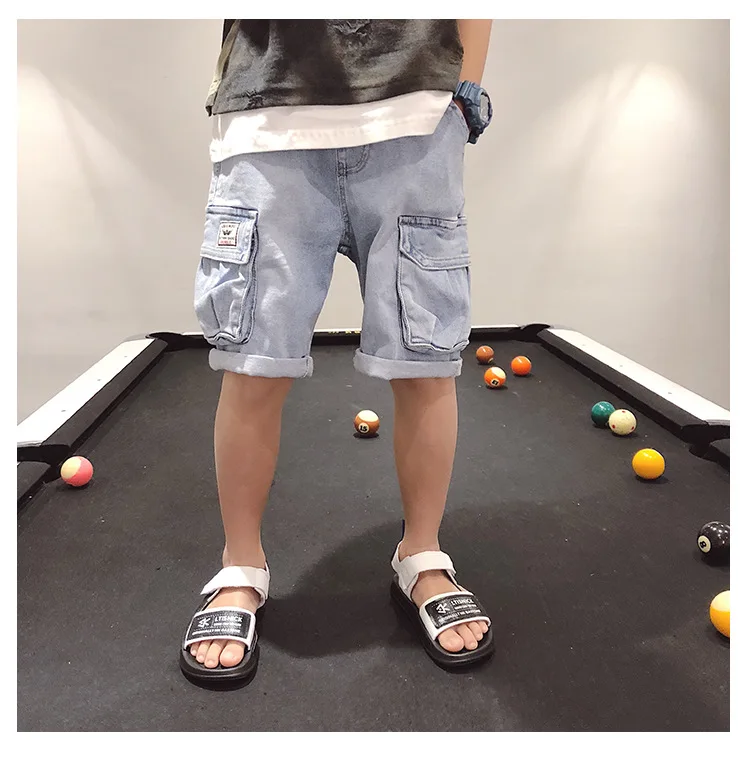 Summer Kids Pants Boys Knee Length Capris for Boys Pants Baby Toddler Clothes Girl Pants Kids