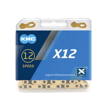 

KMC 12 Speed Bicycle Chain X12 L MTB Road Bike X Bridge Trekking Commuting Cycle W/ Original MissingLinks Connectors
