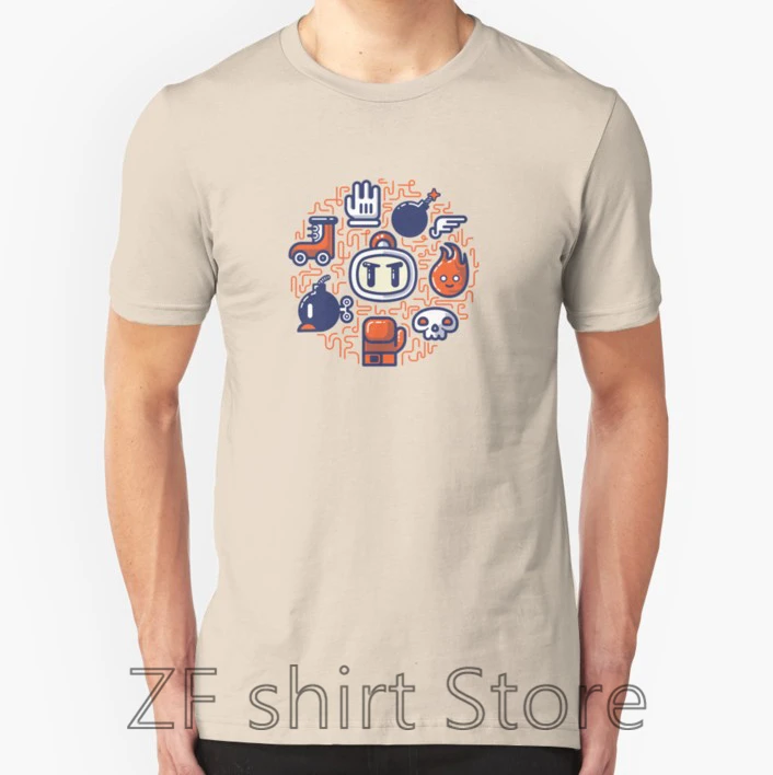 

Fashion Cool Men T shirt Women Funny tshirt Bomberman Essentials Shirts Short Sleeve Basic T-Shirt
