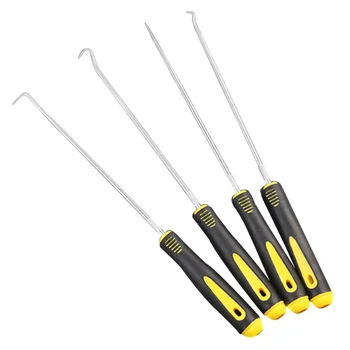

4PCS O-Ring Oil Seal Tools Scraper Removal Hook Tool Extractor Puller Rubber Screwdriver Car Repair Tools